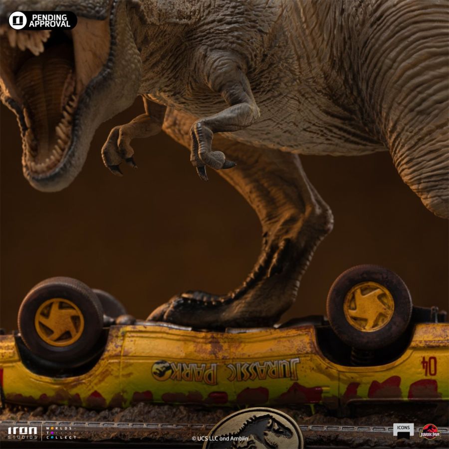 Jurassic Park - T-Rex Attack Icons Statue