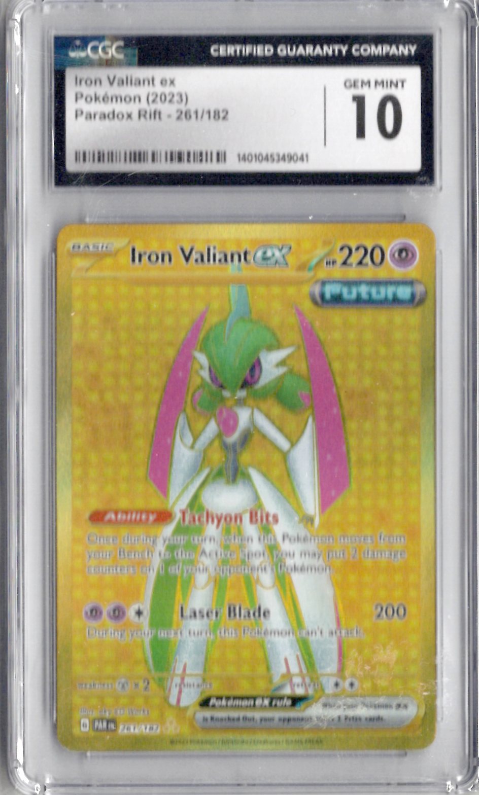 2023 Pokemon Paradox Rift 261 Iron Valiant ex - CGC Gem Mint 10