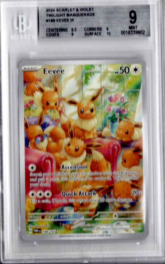 2024 Pokemon Scarlet & Violet Twilight Masquerade 188 Eevee - BGS Mint 9