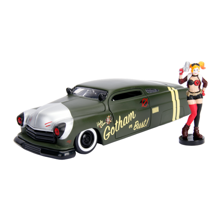 DC Comics Bombshells - Harley Quinn 1951 Mercury 1:24 Scale Hollywood Rides Diecast Vehicle