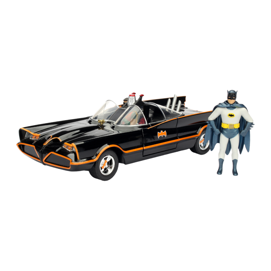 Batman (TV) - Batmobile with Batman 1:24 Scale Diecast Model Kit