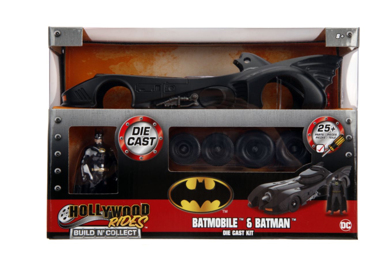 Batman (1989) - Batmobile with Batman 1:24 Scale Diecast Model Kit