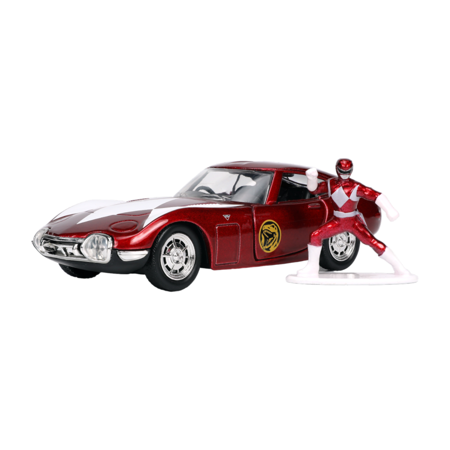 Power Rangers - 1967 Toyota 2000 GT with Red Ranger 1:32 Scale Hollywood Ride