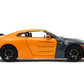 Naruto - Nissan GT-R R35 (2009) 1:24 Scale with Naruto Figure Hollywood Rides Diecast Vehicle