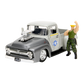 Street Fighter - Ford F-100 (1956) 1:24 with Guile Figure Hollywood Rides Diecast Vehicle
