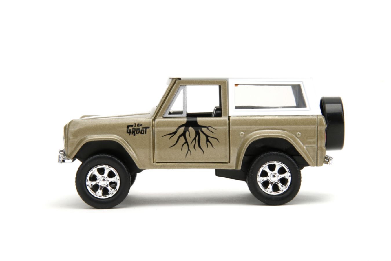 Marvel Comics - 1973 Ford Bronco Hard Top 1:32 Scale Hollywood Ride with Groot Set
