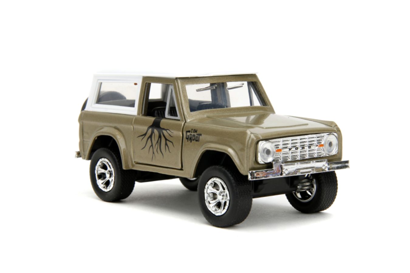 Marvel Comics - 1973 Ford Bronco Hard Top 1:32 Scale Hollywood Ride with Groot Set