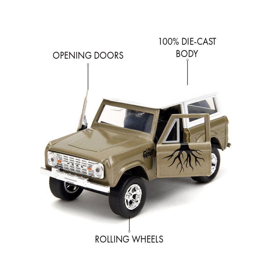 Marvel - 1:32 1973 Ford Bronco Groot Diecast Vehicle
