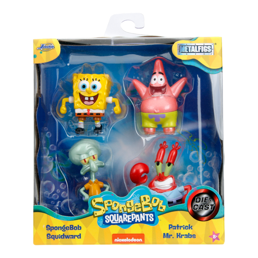 Spongebob Squarepants - 2.5" MetalFig 4-Pack