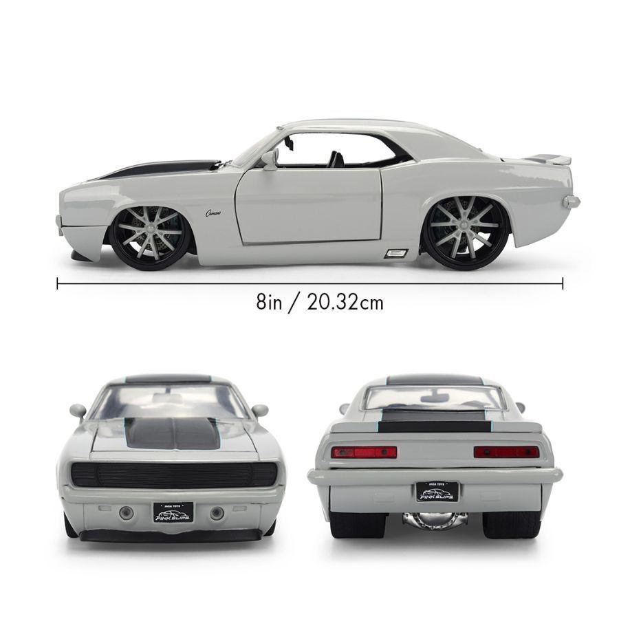 Pink Slips - 1:24 1969 Camaro (White) Diecast Vehicle