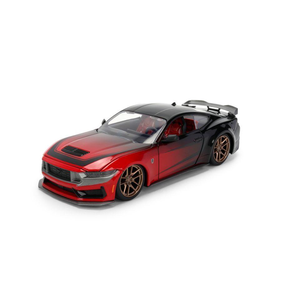 Pink Slips - 1:24 2024 Ford Mustang Dark Horse (Red & Black) Edition Diecast Vehicle