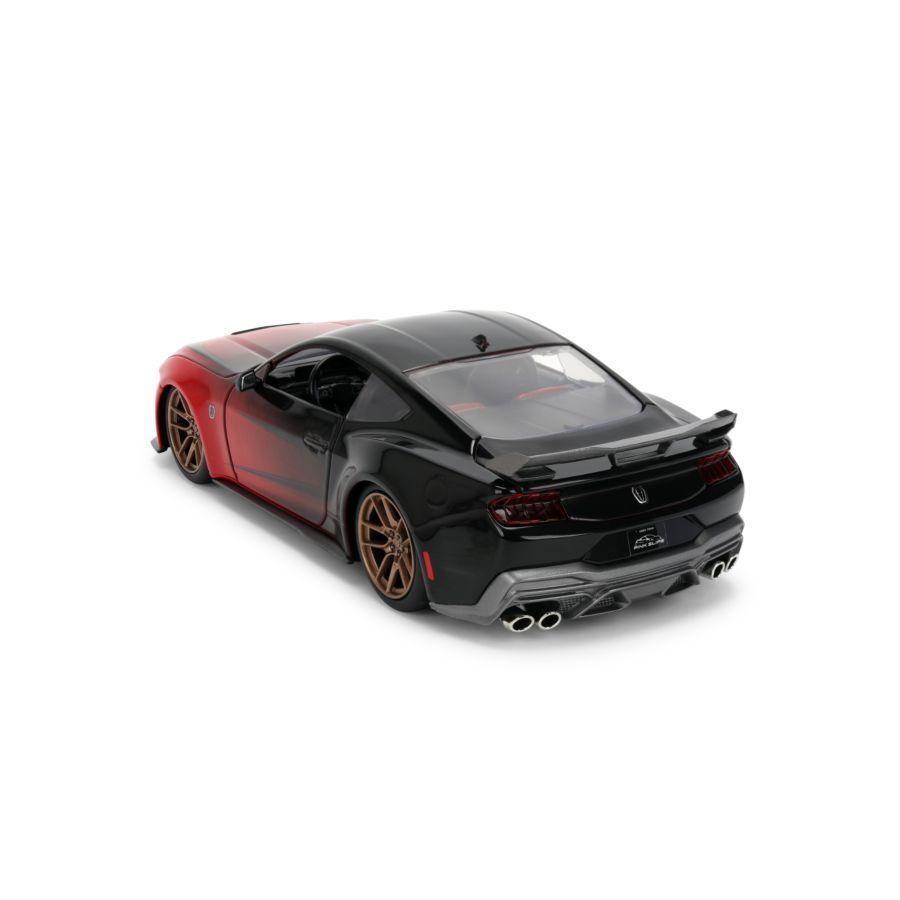 Pink Slips - 1:24 2024 Ford Mustang Dark Horse (Red & Black) Edition Diecast Vehicle