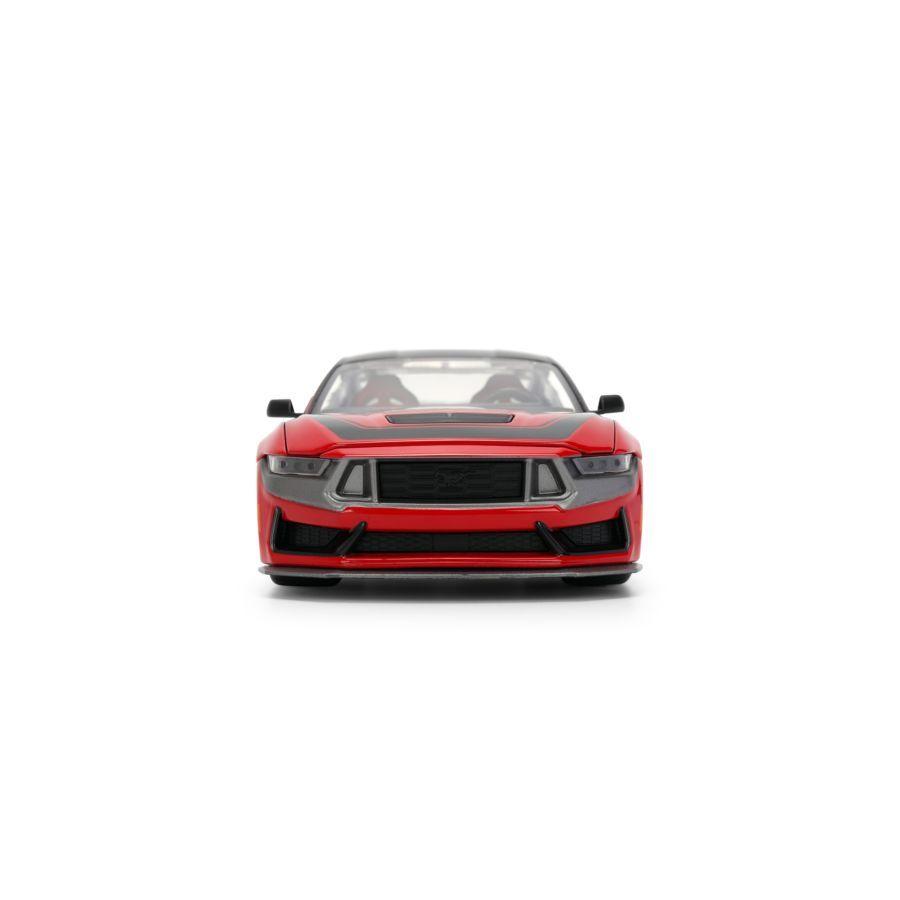 Pink Slips - 1:24 2024 Ford Mustang Dark Horse (Red & Black) Edition Diecast Vehicle