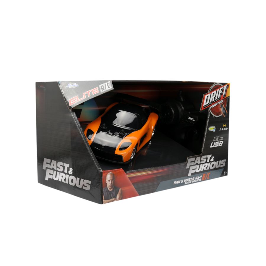 Fast & Furious - Mazda Rx-7 DRIFT 1:24 Remote Control Car
