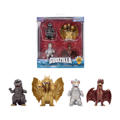 Godzilla - Toho 2.5" Metalfigs 4-Pack