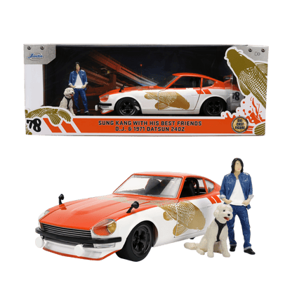 Sung Kang - 1:24 1971 Datsun 240Z Diecast Vehicle with Sung Kang & Dog figure
