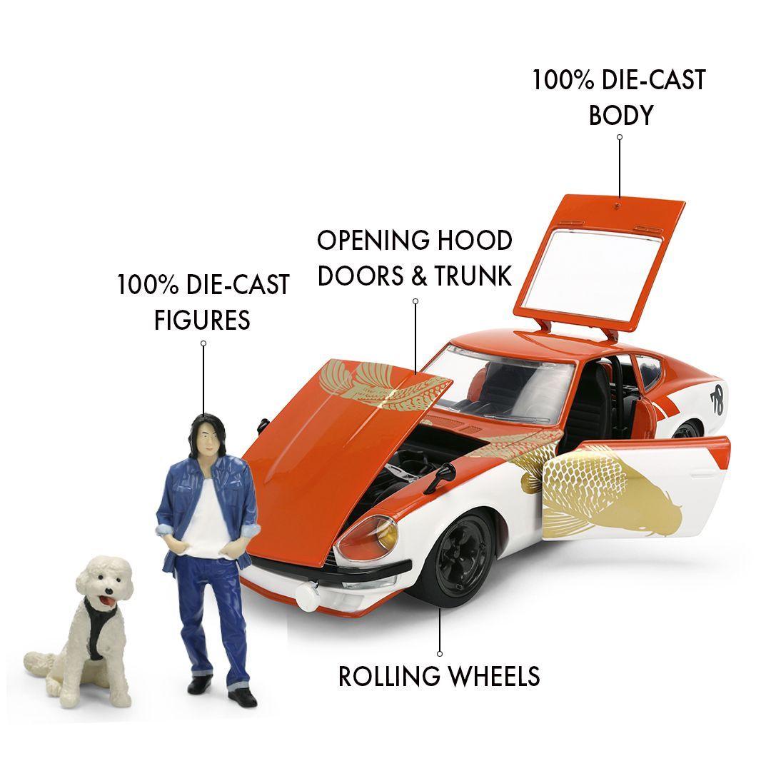 Sung Kang - 1:24 1971 Datsun 240Z Diecast Vehicle with Sung Kang & Dog figure