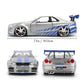 Fast & Furious - Brian's 2002 Nissan Skyline GT-R (BNR34) 1:24 Scale Diecast Vehicle