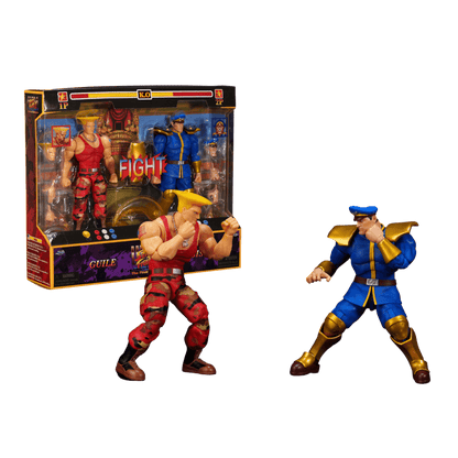 Street Fighter II - 1:12 Guile vs. M. Bison Action Figure 2-Pack