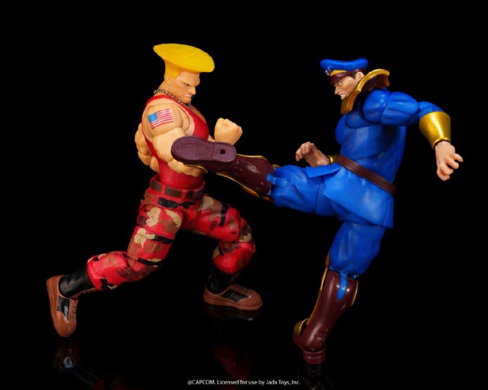 Street Fighter II - 1:12 Guile vs. M. Bison Action Figure 2-Pack