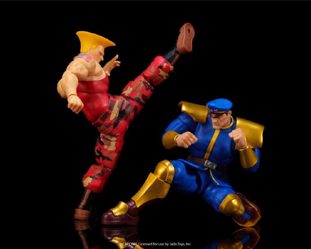 Street Fighter II - 1:12 Guile vs. M. Bison Action Figure 2-Pack