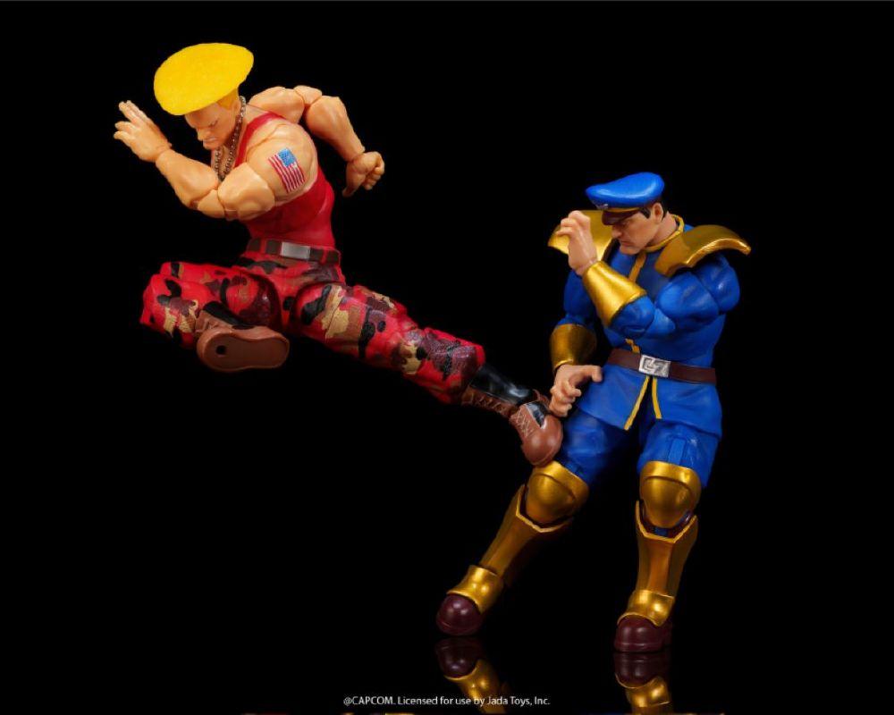 Street Fighter II - 1:12 Guile vs. M. Bison Action Figure 2-Pack