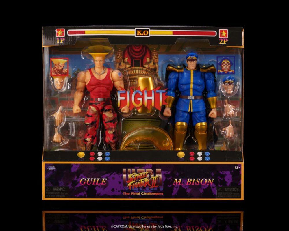 Street Fighter II - 1:12 Guile vs. M. Bison Action Figure 2-Pack