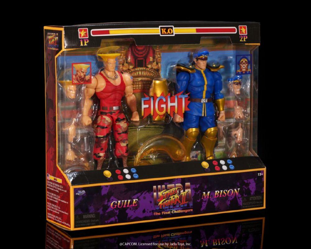 Street Fighter II - 1:12 Guile vs. M. Bison Action Figure 2-Pack