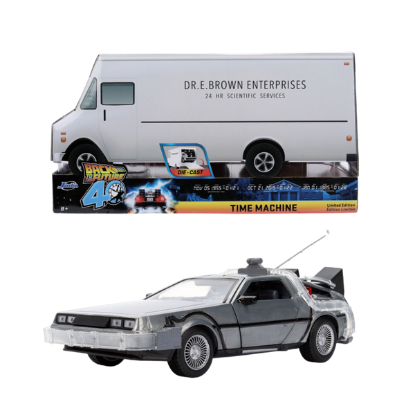Back to the Future - Delorean 1:24 Scale Vehicle with Truck Box
