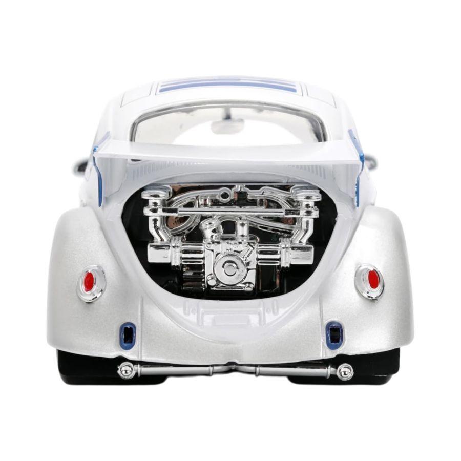 Star Wars - 1:24 1959 Volkswagen Drag Beetle Diecast Vehicle w/R2D2