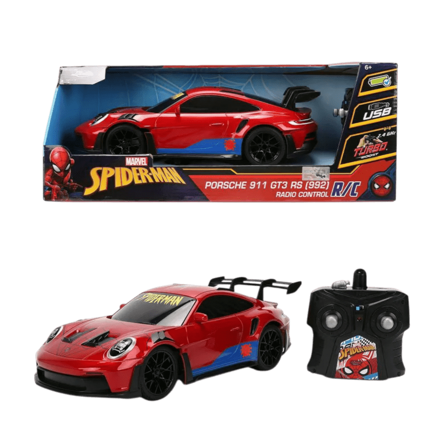 Spider-Man - 1:16 Spider-Themed Porsche 911 (992) GT3 Remote Contrl Car