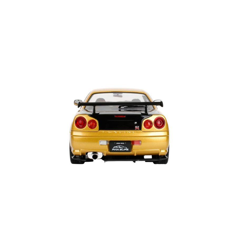 Pink Slips - 1:18 Nissan Gtr R34 Ztune Gold Diecast Vehicle
