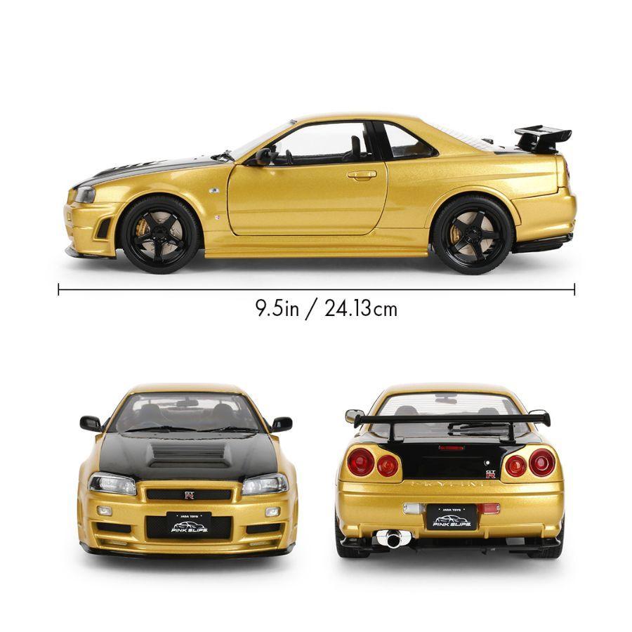 Pink Slips - 1:18 Nissan Gtr R34 Ztune Gold Diecast Vehicle