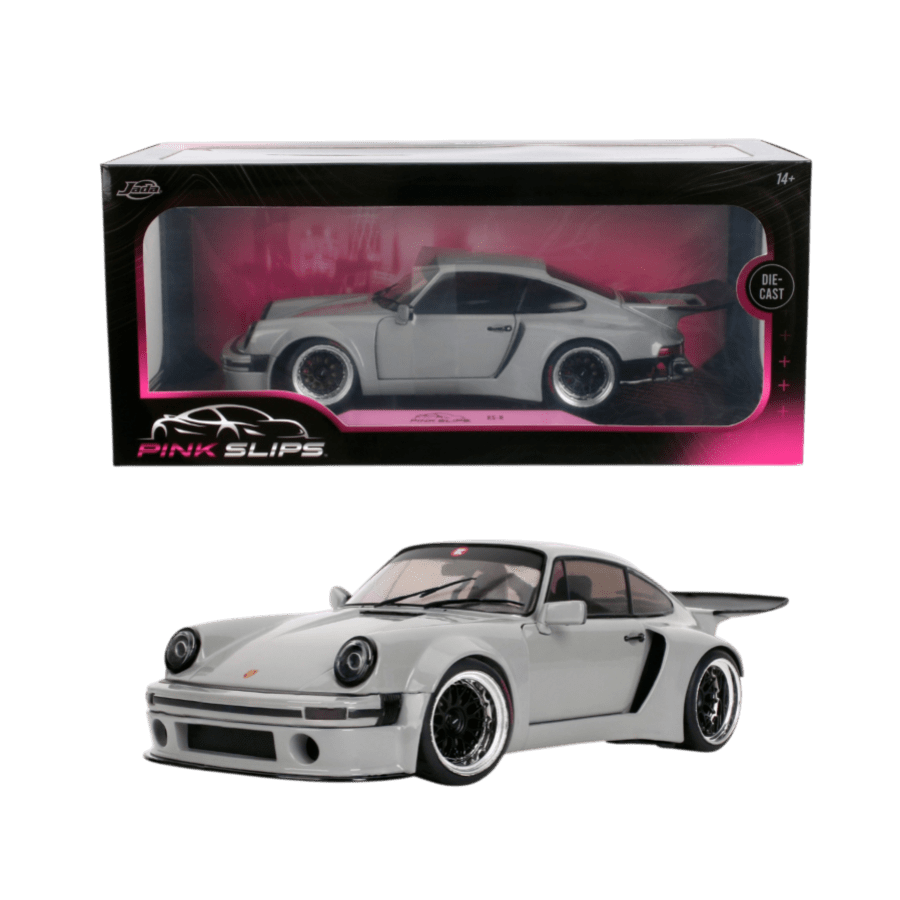 Pink Slips - 1:18 Porsche 964 KSR Nardo Grey Diecast Vehicle