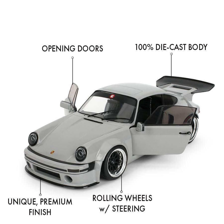 Pink Slips - 1:18 Porsche 964 KSR Nardo Grey Diecast Vehicle