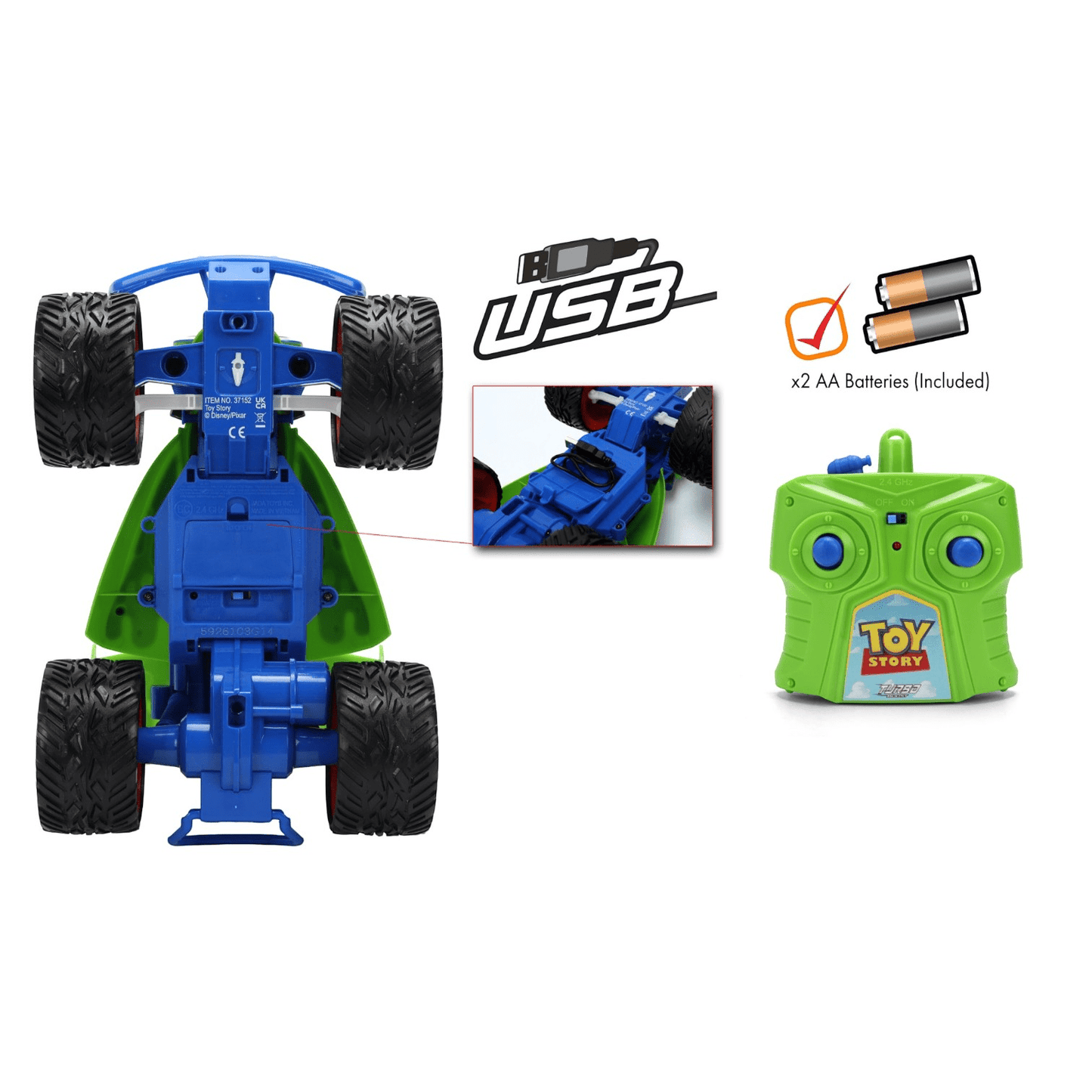 Toy Story - 1:14 Buggy Remote Control Car