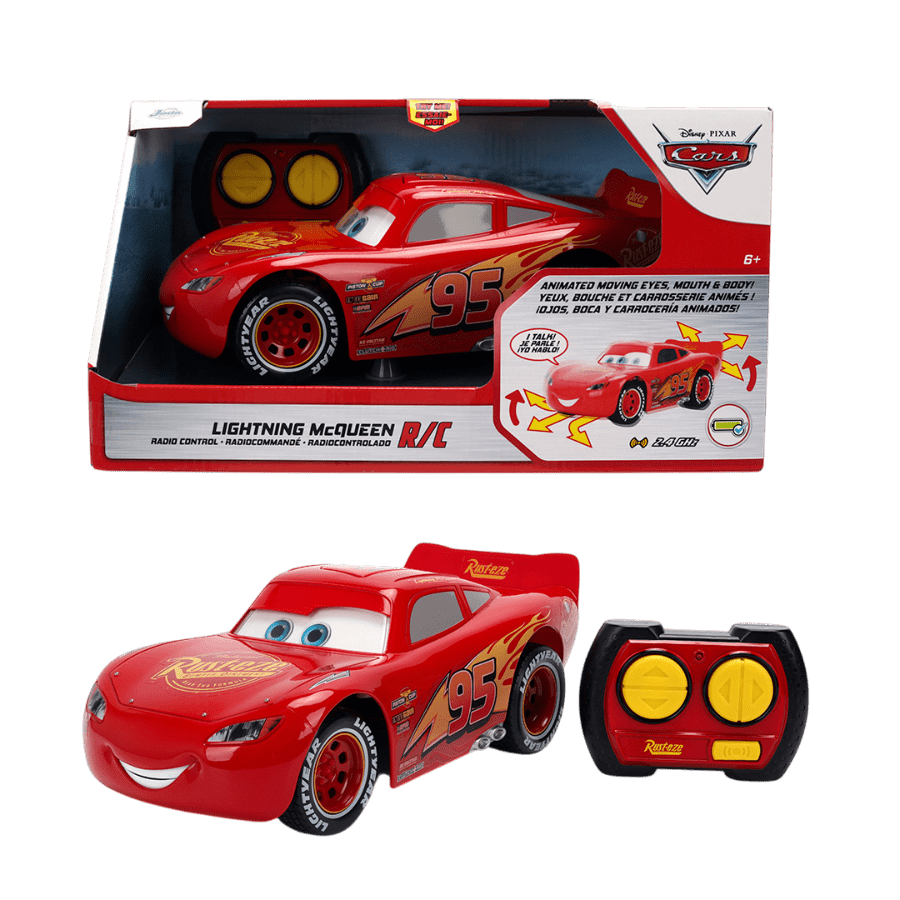 Cars - 1:18 Lightning McQueen Animatronic Remote Control Car