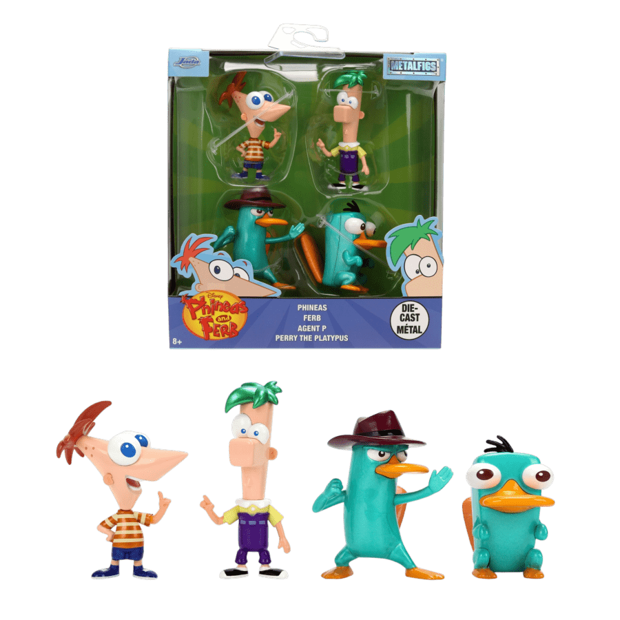 Phineas & Ferb - 2.5" Metalfigs 4PK