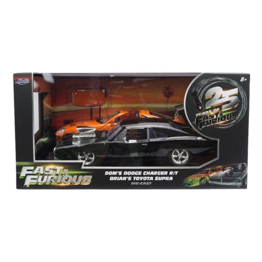 Fast & Furious - 1:24 Dom's 1970 Charger R/T & Brian's 1995 Toyota Supra 2-Pack