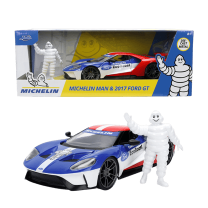 Michelin Man - 1:24 2017 Ford GT & Michelin Man Diecast Vehicle Set