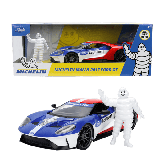 Michelin Man - 1:24 2017 Ford GT & Michelin Man Diecast Vehicle Set