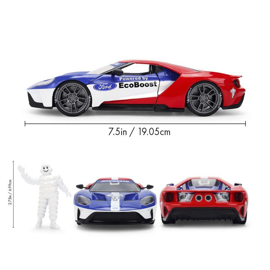 Michelin Man - 1:24 2017 Ford GT & Michelin Man Diecast Vehicle Set