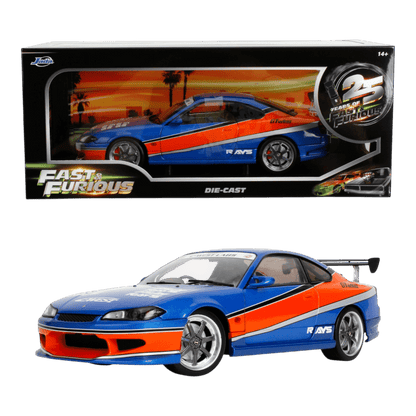 Fast & Furious - 1:18 2002 Nissan Silvia (S15) Spec-S "Mona Lisa" Diecast Vehicle