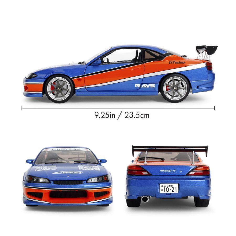 Fast & Furious - 1:18 2002 Nissan Silvia (S15) Spec-S "Mona Lisa" Diecast Vehicle