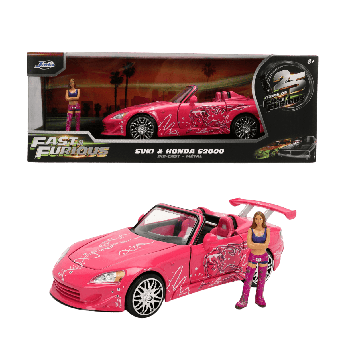 Fast & Furious - 1:24 Honda S2000 with Suki Figure