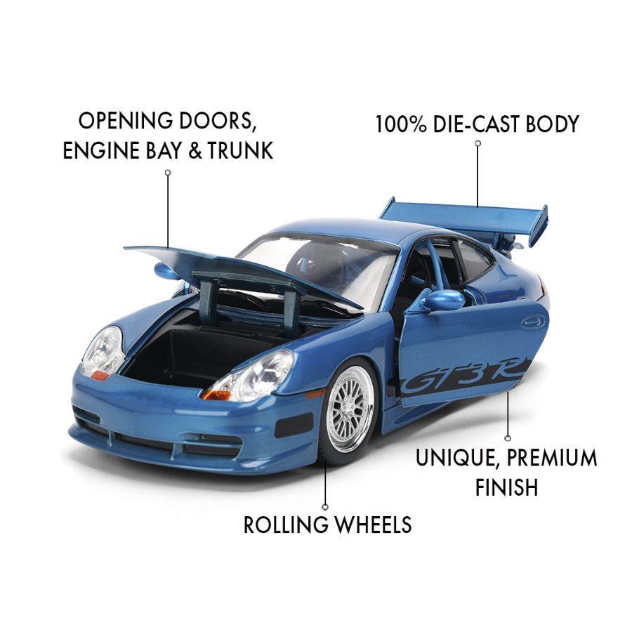 Fast & Furious - 1:24 Porsche 911 GT3 (Color Brush Metal)