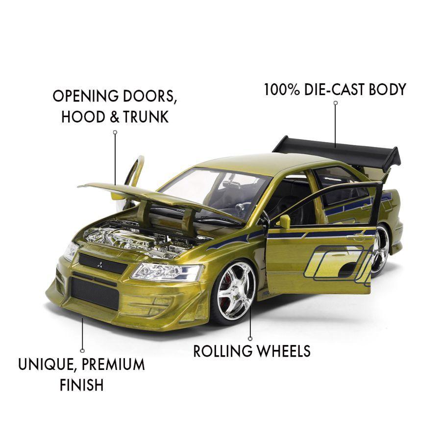 Fast & Furious - 1:24 Brian's Mitsubishi Lancer Evo (Color Brush Metal)