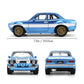 Fast & Furious - 1:24 Brian's Ford Escort (Candy Finish) Diecast Vehicle