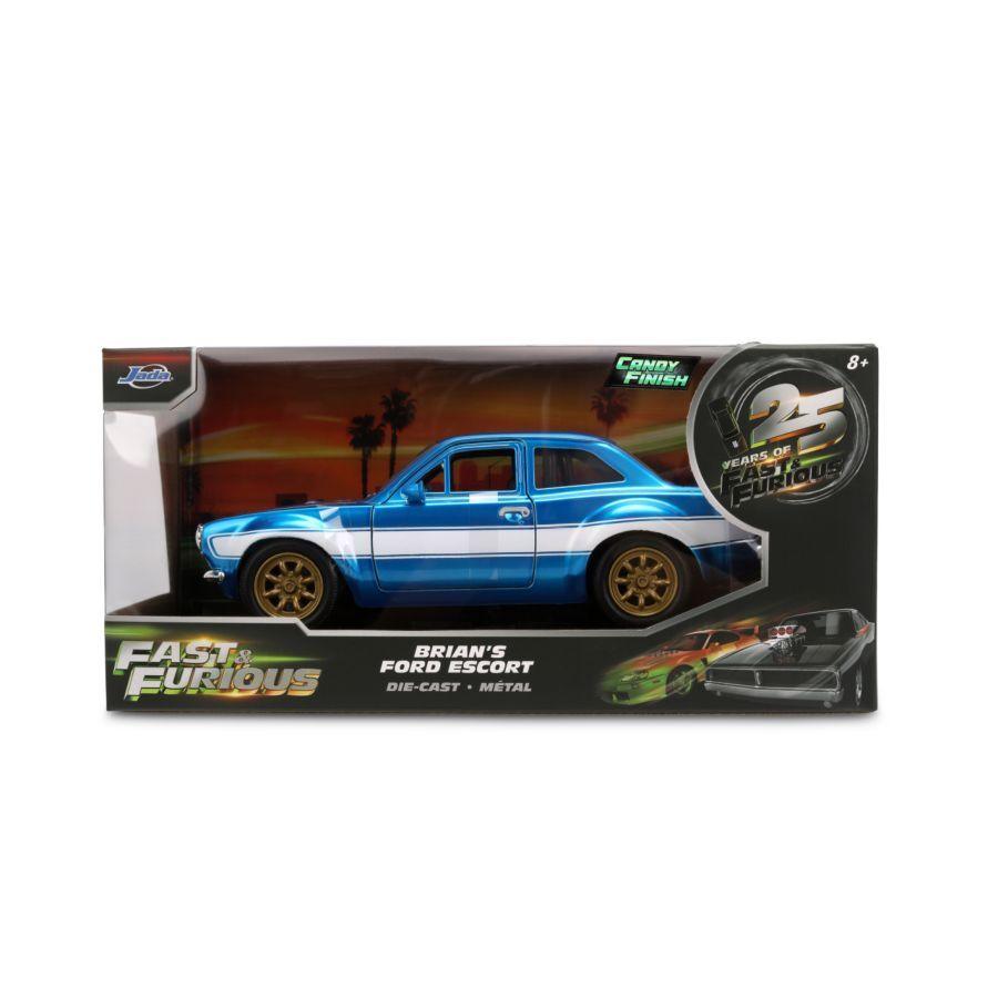 Fast & Furious - 1:24 Brian's Ford Escort (Candy Finish) Diecast Vehicle