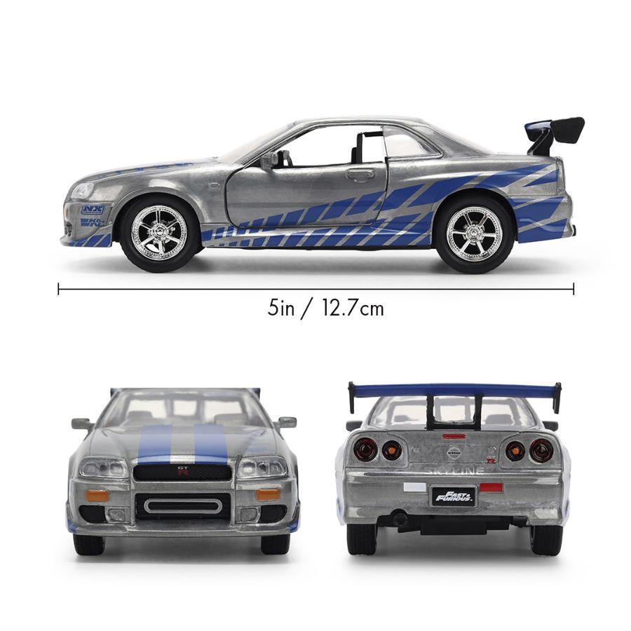 Fast & Furious - 1:32 Nissan Skyline GT-R BNR34 (Colour Brush) Diecast Vehicle